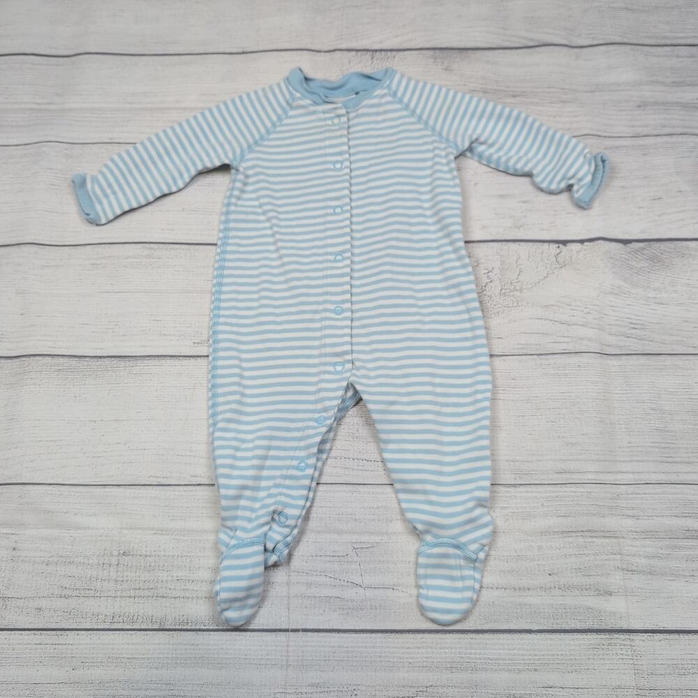 3/6m Hanna Andersson Blue Stripe Sleeper